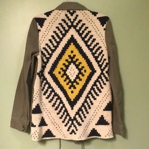 Aztec print jacket